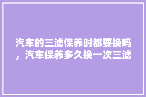 汽车的三滤保养时都要换吗，汽车保养多久换一次三滤比较好。  第1张 汽车的三滤保养时都要换吗，汽车保养多久换一次三滤比较好。 摩托车