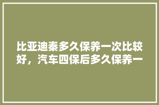 比亚迪秦多久保养一次比较好,汽车四保后多久保养一次比较好。 商用车 比亚迪秦多久保养一次比较好,汽车四保后多久保养一次比较好。 第1张 比亚迪秦多久保养一次比较好,汽车四保后多久保养一次比较好。 商用车