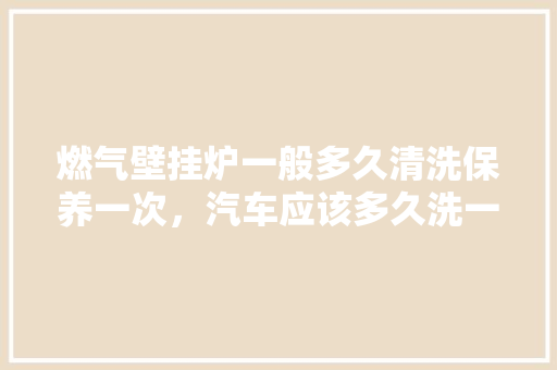 燃气壁挂炉一般多久清洗保养一次，汽车应该多久洗一次。  第1张 燃气壁挂炉一般多久清洗保养一次，汽车应该多久洗一次。 摩托车维修