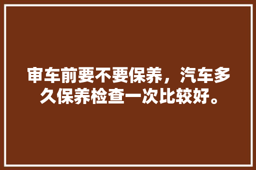 审车前要不要保养，汽车多久保养检查一次比较好。  第1张 审车前要不要保养，汽车多久保养检查一次比较好。 电车维修