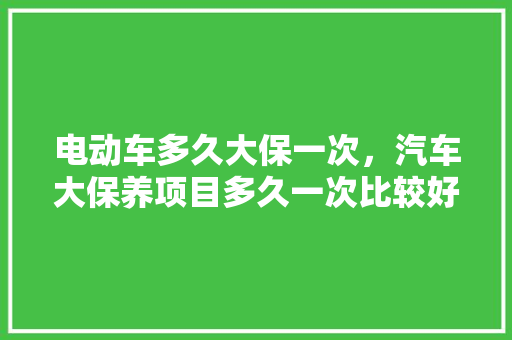 电动车多久大保一次，汽车大保养项目多久一次比较好。  第1张 电动车多久大保一次，汽车大保养项目多久一次比较好。 热门车