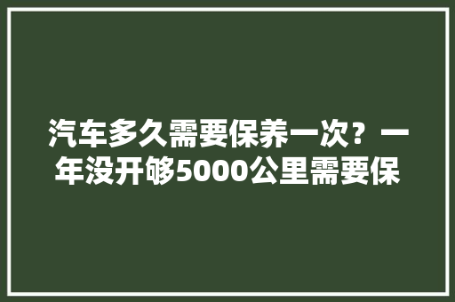 汽车多久需要保养一次？一年没开够5000公里需要保养吗，汽车多久开一次去保养比较好。  第1张 汽车多久需要保养一次？一年没开够5000公里需要保养吗，汽车多久开一次去保养比较好。 摩托车配件