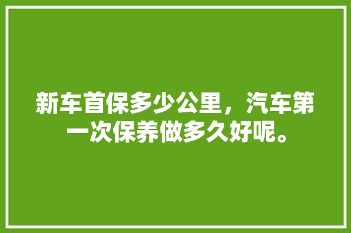 新车首保多少公里，汽车第一次保养做多久好呢。  第1张 新车首保多少公里，汽车第一次保养做多久好呢。 汽车评测