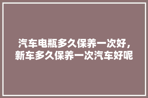 汽车电瓶多久保养一次好，新车多久保养一次汽车好呢。  第1张 汽车电瓶多久保养一次好，新车多久保养一次汽车好呢。 摩托车